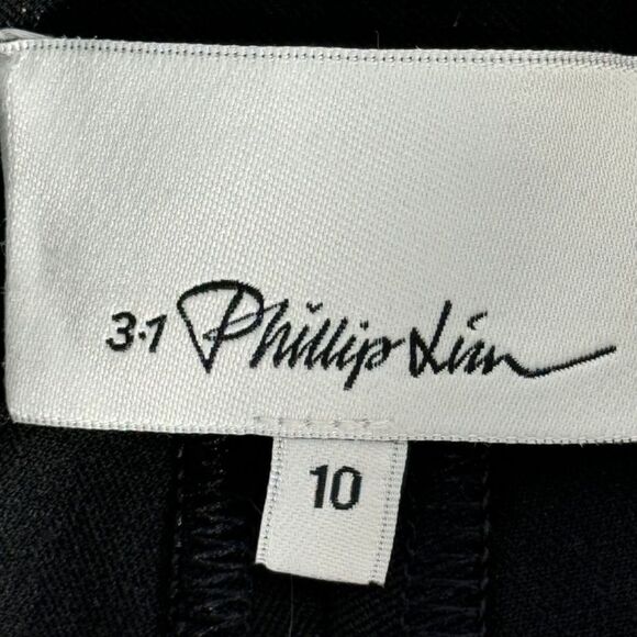 3.0 Phillip Lim Black Cotton/Modal/Elastane High Rise Moto Jodhpurs Sz 10 - Picture 9 of 12